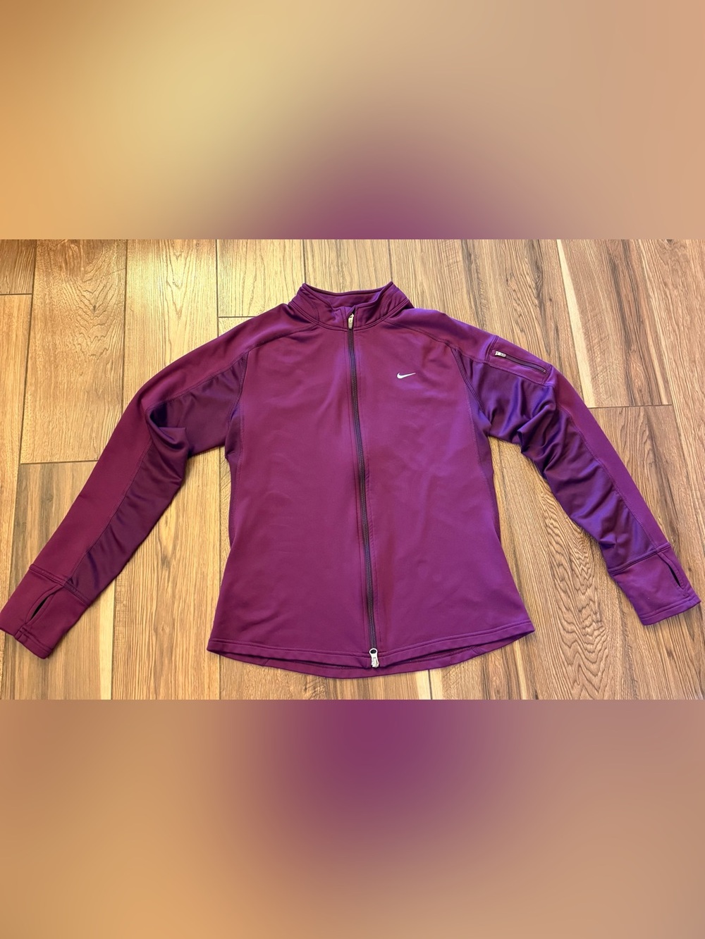 Nike womens Full-Zip Jacket in Plum